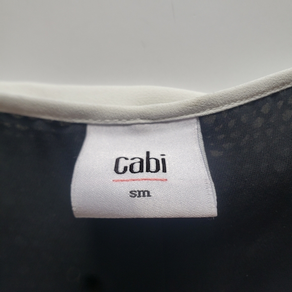 Cabi Domino Split Back Blouse Tank Top Shirt small - Picture 5 of 7
